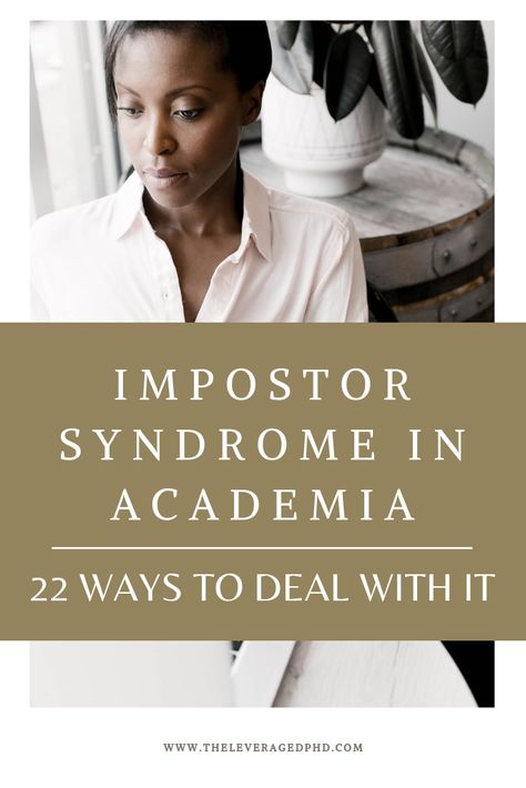 Impostor Syndrome is feelings of inadequacy despite all that one has achieved. I've put together 22 ways to deal with it. Phd Hacks, Phd Advice, Phd Tips, Dissertation Motivation, Thesis Statement Examples, Doctoral Student, Feelings Of Inadequacy, Impostor Syndrome, Phd Life