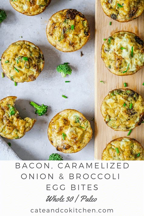 Broccoli Egg Bites, Egg Bites Recipes, Picky Bits, Whole30 Snacks, Gut Food, Whole30 Breakfast Recipes, Whole 30 Snacks, Whole30 Meal Prep, Whole30 Breakfast