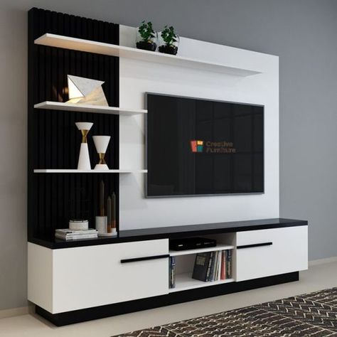 टीवी यूनिट, Tv Rack Design, Living Room Tv Cabinet Designs, Luxury Tv Wall, Modern Tv Room, Wall Unit Designs, Tv Unit Furniture Design, Modern Tv Wall Units, Tv Stand Decor