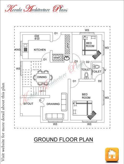 1000 Sq Ft House, 1500 Sq Ft House, Small Modern House Plans, First Floor Plan, Unique House Plans, Indian House Plans, Little House Plans, Two Story House Plans, Free House Plans