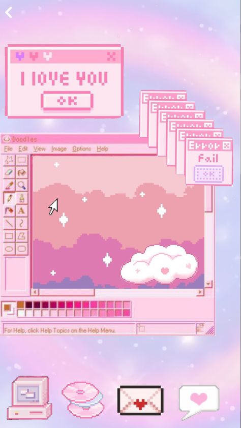 Kawaii Computer #kawaii #pixel #computer #technology