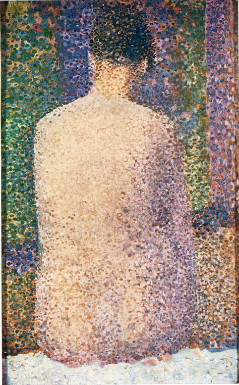 Georges Seurat on Twitter: "Model from the Back, 1886 #seurat #georgesseurat… " Seurat Paintings, George Seurat, Hans Ulrich Obrist, Paul Signac, 2 December, 19th Century Paintings, Georges Seurat, Fauvism, Man Ray