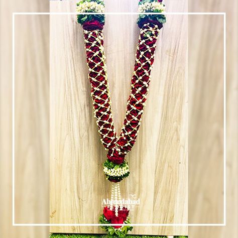 Rose Garland, Garland Wedding, Wedding Vibes, Elegant Red, Flower Garlands, Handmade Wedding, Red Rose, Fresh Flowers, Tassel Necklace