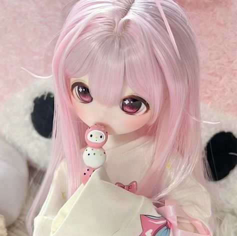 Pink Kawaii, Cute Coquette, Baby Doll, Dolls, Hair, Pink, White, Kawaii