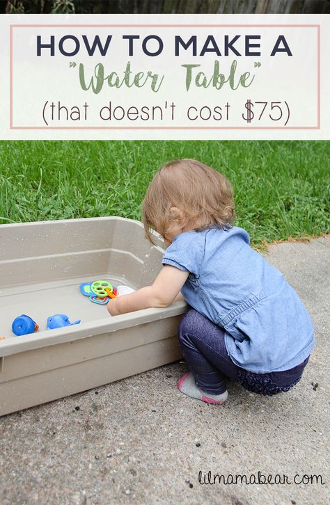 water table easy fun cheap inexpensive diy Homemade Water Table Kids, Diy Water Table For Kids Toddlers, Diy Toddler Water Table, Water Table Diy For Kids, Outdoor Water Table For Kids, Diy Water Play Table, Diy Kids Water Table, Watertable Play Diy, Homemade Water Table