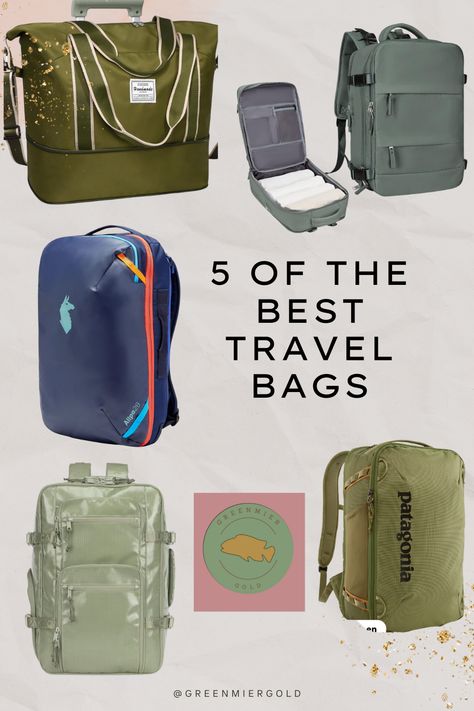 Here are some travel must haves for upcoming bucket list summer fun. Five choices for carry-on bag that will fit under your seat. Something that will carry everything for your summer travel. Under Seat Carry On Bag, Patagonia Backpack, Best Carry On Bag, Travel Must Haves, Summer Bucket Lists, Air Travel, What To Pack, One Bag, Carry On Bag