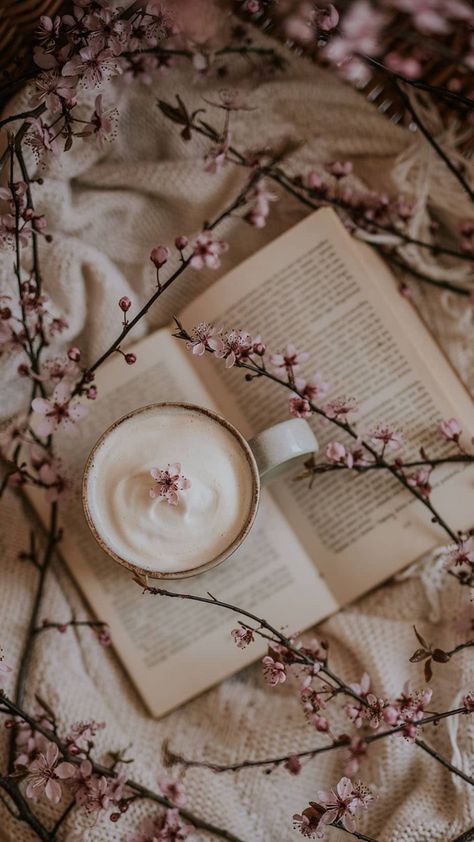 Frühling Wallpaper, Tea Wallpaper, Cottagecore Vibes, Spring Books, Day Pictures, Piece Of Advice, Coffee Wallpaper, Book Wallpaper, Books Aesthetic