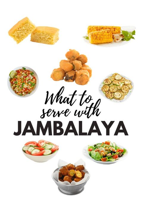 Wondering what to serve with Jambalaya? Here are 12 tasty side dishes that will transform this Creole favorite into an unforgettable meal! #jambalaya #creolefood Jambalaya Dinner Sides, What To Serve With Jambalaya, Jambalaya Side Dishes, Jambalaya Sides, Yummy Side Dishes, Shrimp Side Dish, Family Gathering Food, Cornbread With Corn, Zucchini Side Dishes