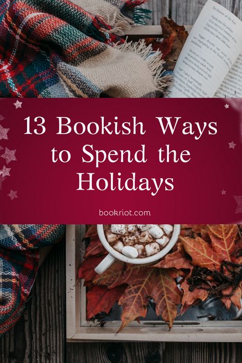 Bookish Ways to Spend the Holidays   how to | bookish how to | holiday season Bookish Activities, Bookish Holidays, Bookish Lifestyle, Wine Library, Christmas Library, Christmas Bookshelf, Bookish Christmas, Cozy Life, Reading Tips