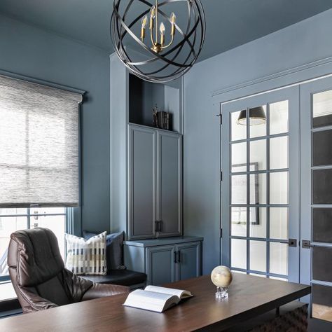 Boys Room Paint Colors, Gray Paint Colors Sherwin Williams, Blue Interior Paint, Sherwin Williams Blue, Boy Room Paint, Grays Harbor, Blue Gray Bedroom, Blue Paint Color, Blue Gray Paint Colors