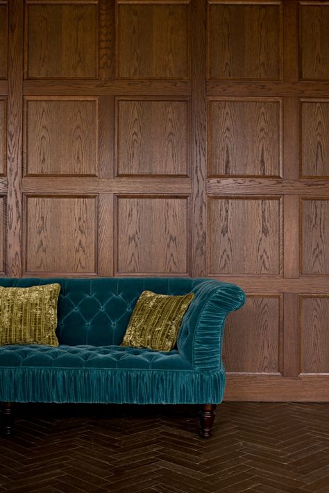 Soho House, Berlin - Picture gallery Wooden Wainscoting, English Eclectic, Michaelis Boyd, Oak Panelling, Soho House Berlin, Wooden Panelling, Soho Style, Timber Panelling, Oak Panels