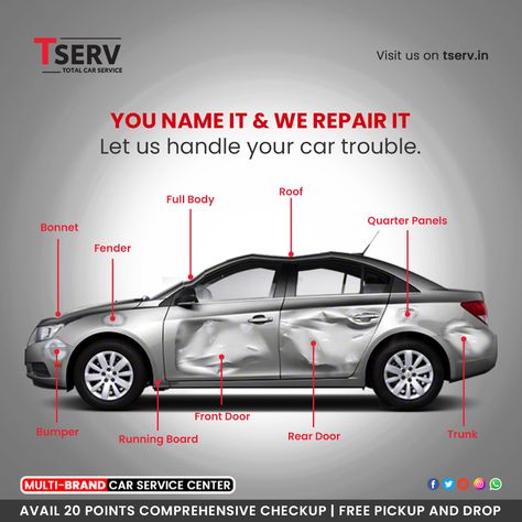 Car Wash Systems, Totaled Car, Graphic Design Posters Layout, Car Advertising Design, Car Wash Services, Car Care Tips, Car Workshop, Door Bumper, Custom Cars Paint