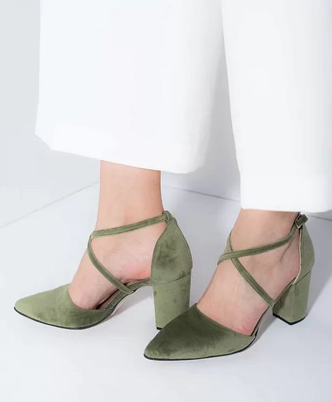 Velvet Green Heels, Fall Bridal Shoes, Sage Green High Heels, Sage Green Wedding Shoes, Green Wedding Heels, Sage Green Shoes, Sage Green Heels, Green Wedding Shoes Bride, Color Wedding Shoes