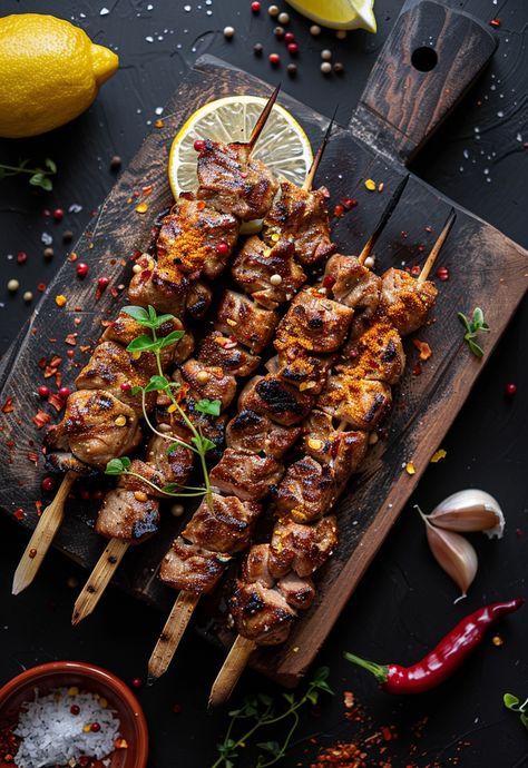 Learn How to Cook Skewer Recipe For Free | Recipes You'll Love, Made Easy! Espetada Recipe, Butcher Photography, Food Arabic, Grilled Vegetable Skewers, Calamansi Juice, Pork Skewers, Meat Skewers, Beef Skewers, Boneless Pork Shoulder