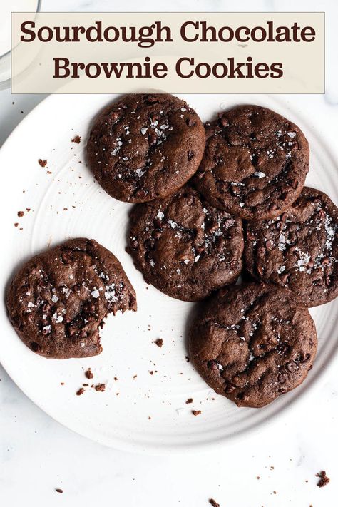 Sourdough Discard Cookies, Discard Cookies, Recipe Using Sourdough Starter, Sourdough Starter Discard Recipe, Chocolate Brownie Cookies, Homemade Sourdough Bread, Gluten Free Sourdough, Sourdough Starter Recipe, Sourdough Discard