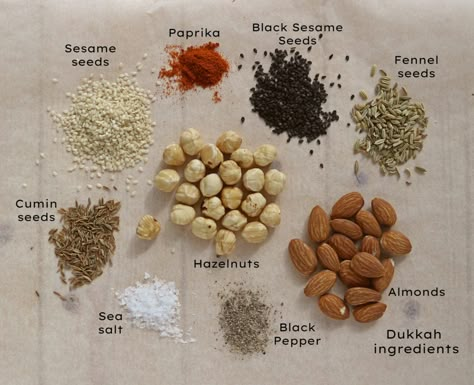 Dukkah Recipe How To Make, Dukkah Spice Recipe, Dukkah Recipe Dishes, Dukkah Recipe, Spice Mix Recipes, Egyptian Food, Spice Recipes, Healthy Easy, Middle Eastern Recipes