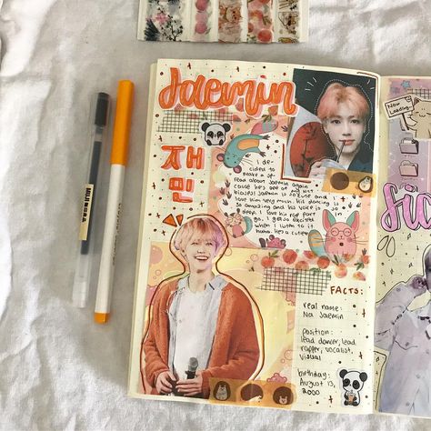 Jurnal Harian Aesthetic, Bullet Journal Notes, Kpop Journal, Pen Pal Letters, Bullet Journal Aesthetic, Diy Notebook, Journal Aesthetic, Bullet Journal Layout, Bullet Journal Inspo