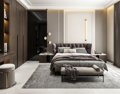 Modern Guest Bedroom, Bedroom Ideas Luxury, Bedroom Design Modern, Guest Bedroom Design, Guest Room Design, Luxury Bedroom Decor, Gray Walls, Guest Bedroom Decor, Clean Bedroom