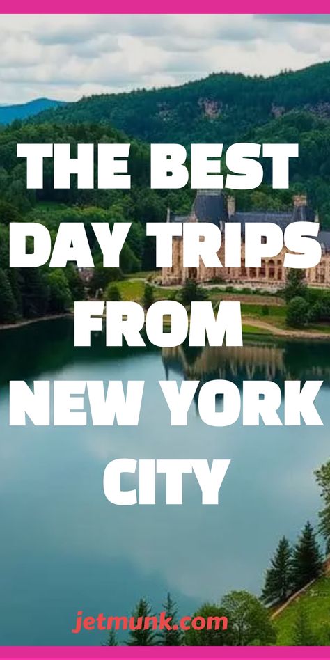 Day Trips From New York City to Explore Beyond the Boroughs Day Trips From New York City, New York Day Trip, Day Trip To Nyc, Bushkill Falls, Nyc At Night, Mohonk Mountain House, Storm King Art Center, Mystic Seaport, Long Weekend Trips