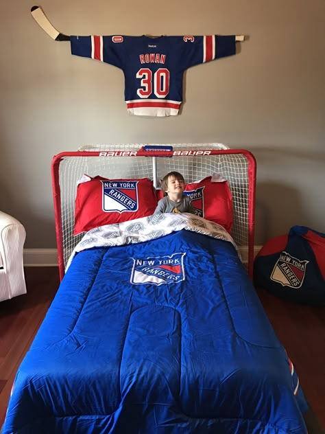 Hockey Kids Room, Boys Hockey Bedroom, Hockey Bedroom Decor, Hockey Themed Room, Hockey Nursery, Hockey Room Decor, Hockey Bedroom, Hockey Decor, Hockey Room