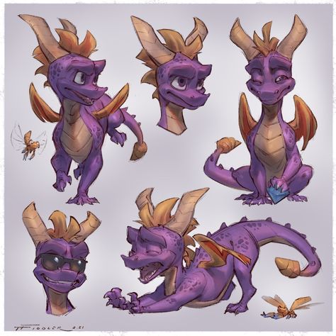 Spyro Tattoo, Spyro The Dragon Game, Taran Fiddler, Spyro Art, Skylanders Spyro, Spyro And Cynder, Dragon Tales, Dragon Series, Spyro The Dragon