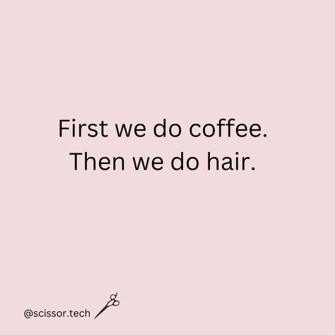 Needed! ☕️ www.scissortech.com⁠ •⁠ •⁠ •⁠ #scissortech #scissors #shears #matsuiscissors #hairdressingscissors #hairdressingshears #hairsalonlife #newsscissors #hairdressinglife #hairdresserlife Tuesday Hair Quotes, Good Hair Day Captions Instagram, Hairstylist Captions, Wig Quotes, Hairdressing Quotes, Hair Marketing, Jin Hair, Funny Hairstylist Quotes, New Hair Quotes