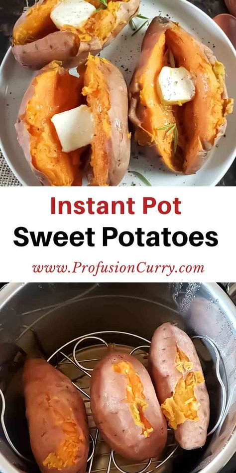 Effortlessly whip up tender, flavorful sweet potatoes in your Instant Pot with this foolproof recipe! Perfect as a side dish or for creating mouthwatering recipes. Try it now!  #instantpotsweetpotatoes #sweetpotatoes #instantpotrecipe Baked Sweet Potato Instant Pot, Instapot Yams Recipe, Instant Pot Baked Sweet Potatoes, Ip Sweet Potatoes, Yams In Instant Pot, Instapot Sweet Potatoes, Instant Pot Rutabaga, Sweet Potato Instant Pot, Instant Pot Potato Recipes