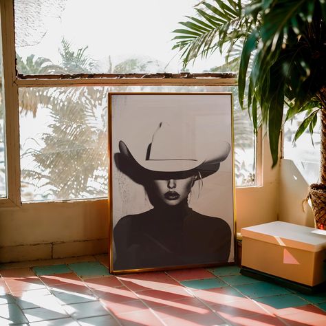 Western Aesthetic Decor, Southwest Wall Art, Cowgirl Poster, Cowgirl Art, Western Aesthetic, Cowboy Art, Aesthetic Decor, Pop Art Print, Poster Ideas