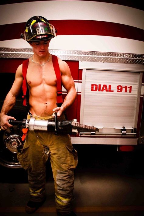 Hot Firefighter Costume, Hot Firefighter, Firefighter Calendar, Firefighter Costume, Firefighter Pictures, Fire Hose, Men In Uniform, Costume Hats, Firefighter