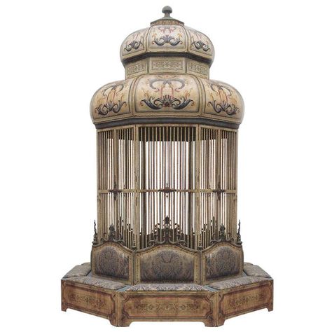 Birds Cage, Antique Bird Cages, Gilded Cage, The Birdcage, Vintage Bird Cage, Modern Birds, Birdcages, Wood Bird, Antiques Furniture