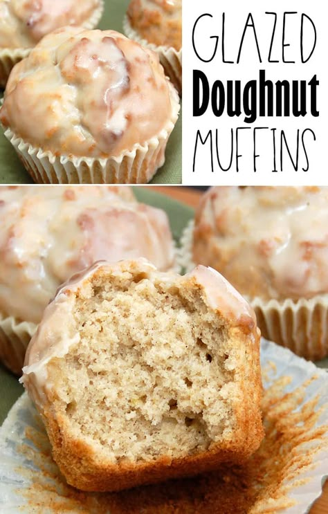 Donut Muffins Recipe, Pizza Pretzel, Muffin Recipes Cinnamon, Pumpkin Spice Doughnuts, Mini Pizza Bites, Brunch Celebration, Glazed Doughnut, Doughnut Muffins, Powdered Sugar Glaze