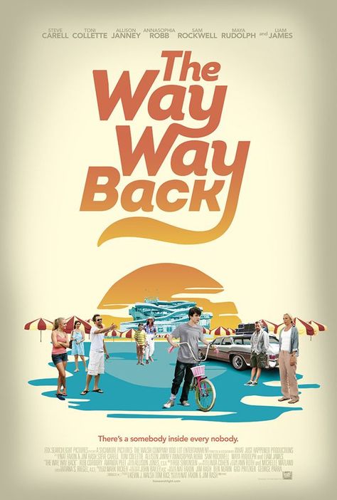 The Way Back (2013) The Way Way Back, Toni Collette, Indie Movie Posters, Poster Club, Indie Films, Movies Worth Watching, Liam James, See Movie, Steve Carell