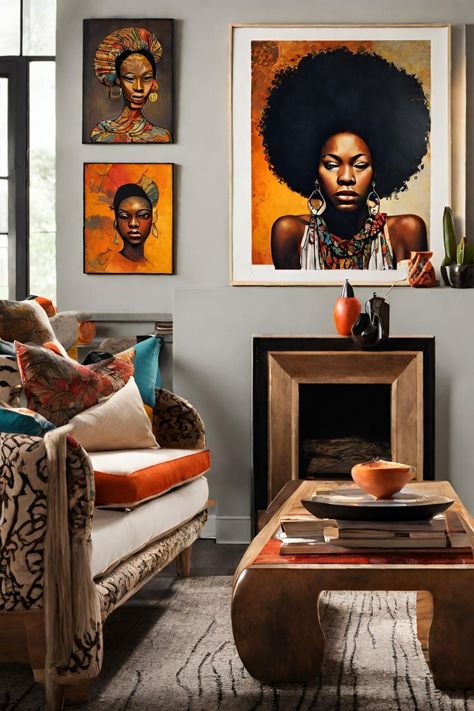 Global Glamour: Afrobohemian Decor Trends Store Moodboard, Glam Style Decor, Afrohemian Decor, Island Chic, African Interior Design, African Interior, African Home Decor, Serene Bedroom, African Decor