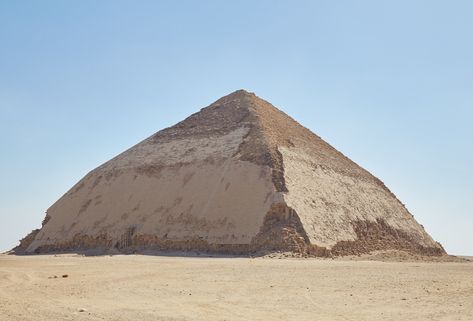 Dahshur & Memphis: Entering the Bent Pyramid of Sneferu - Sailingstone Travel Bent Pyramid, The Red Pyramid, Cairo Museum, Pyramid Building, Red Pyramid, Step Pyramid, Great Pyramid Of Giza, Middle Kingdom, Pyramids Of Giza