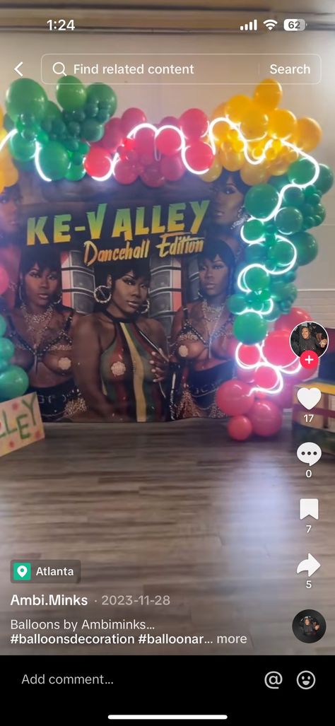 Dancehall Theme Party, Dancehall Queen, 30th Birthday, Theme Party, Party Time, Party Decor, Party Themes, Party Decorations, Balloons