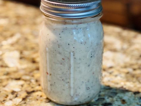 Homemade Sausage Gravy • Our Little Bit of Earth Southern White Gravy, Olive Garden Salad Dressing Recipe, Garden Salad Dressing, Homemade Sausage Gravy, Olive Garden Salad Dressing, Olive Garden Salad, Sausage Gravy And Biscuits, Sausage Gravy Recipe, Delicious Salad Dressings