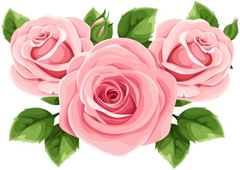 Clip Art Tattoo, Rose Flower Png, Baby Animal Nursery Art, Rosé Png, Floral Invitations Template, Floral Border Design, Decoupage Vintage, Rose Decor, Vector Flowers