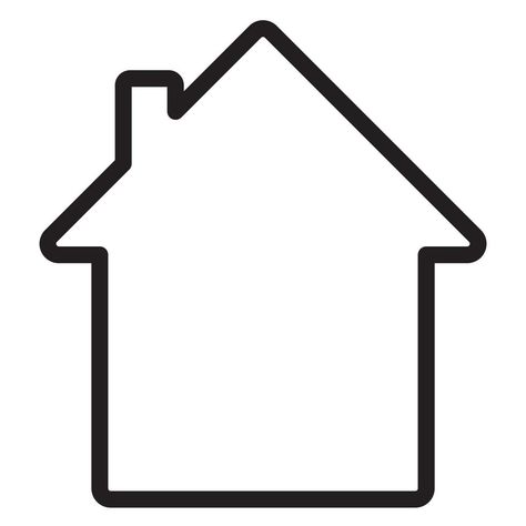 Vector house home icon line art black House Clip Art Black And White, House Clipart Black And White, Mind Logo, Home Clipart, House Outline, Home Vector, Vector House, Work Icon, Line Art Black