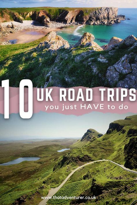 Love road trips? Check out these amazing road trips in the UK for your next holiday. These road trips in England, Scotland, Wales and Ireland are beautiful! #roadtrip #uktravel Road Trip Uk, Road Trip Packing, Road Trip Destinations, Uk Holidays, Voyage Europe, Road Trip Hacks, Road Trip Essentials, England And Scotland, Road Trip Fun