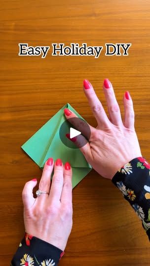 231K views · 2.8K reactions | 🎄How to Make a Paper Christmas Tree! 🎄You have to try this stunning paper folding craft this holiday season! #Christmas #holiday #crafting #origami #christmastree #handmade | Jeff & Lauren Easy Holiday Diy, Christmas Paper Craft, Origami Christmas Tree, Paper Folding Crafts, Christmas Origami, Crafty Christmas, Paper Christmas Tree, Christmas Tree Cards, Games Ideas