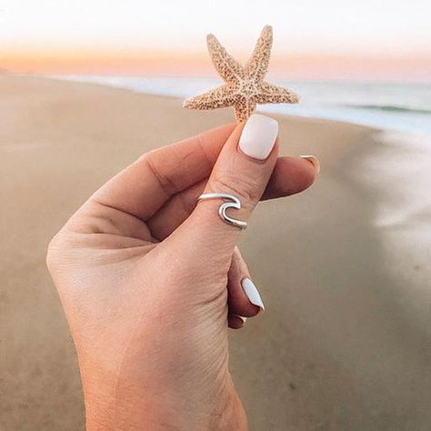 Ocean Ring, Mermaid Ring, Sea Wave, Wave Ring, Surfing Waves, Rings Cool, Thumb Rings, Instagram Foto, Stainless Steel Rings