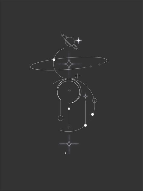 Cosmo Tattoo Universe, Fine Line Universe Tattoo, Space Tattoo Minimalist, Galaxy Line Art, Coolest Backgrounds, Cosmo Tattoo, Geometric Universe Tattoo, Cosmic Tattoos, Abstract Design Geometric