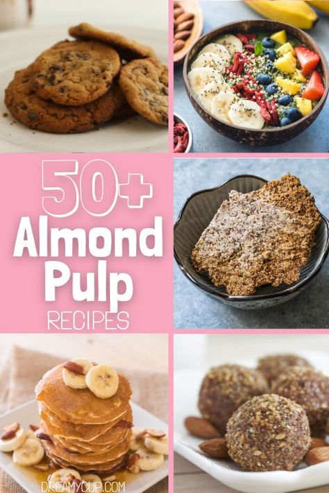 How To Make Almond Milk, Nut Pulp Recipes, Cashew Pulp Recipes, What To Do With Oat Milk Pulp, Almond Pulp Bread, What To Do With Leftover Almond Pulp, Almond Pulp Cookies, Almond Milk Pulp Recipes, What To Do With Almond Pulp