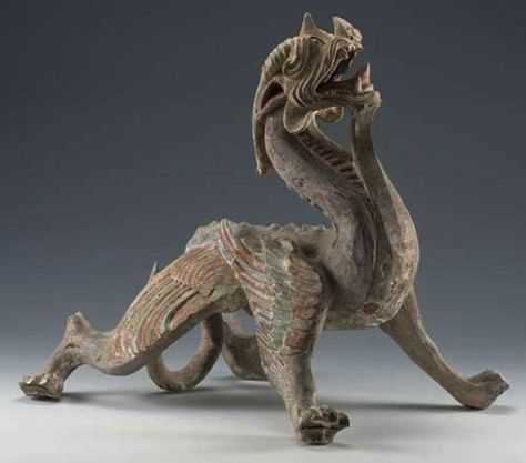 Tomb Guardian, Natalie Williams, Shanghai Museum, Creature Sculpture, Stone Age Art, Chinese Sculpture, Eastern Dragon, Chinese Crafts, Art Dragon