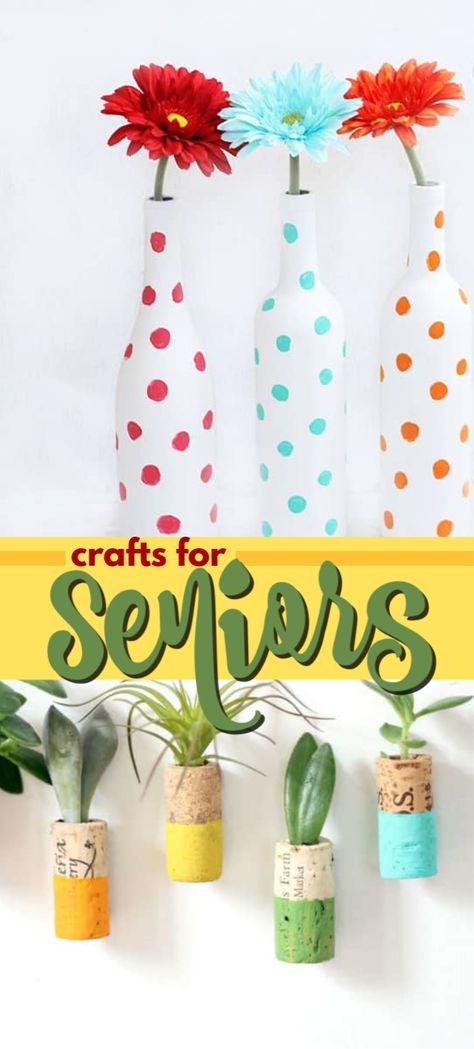 April Arts And Crafts For Seniors, Senior Crafts Nursing Homes, Crafts For January For Seniors, End Of Summer Crafts For Adults, Easy Crafts For Seniors Simple, Summer Craft Projects For Adults, Therapy Crafts For Adults, Art Activities For Seniors, New Years Crafts For Seniors