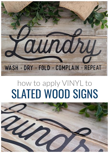 How to Apply Vinyl to Wood Signs With Slats How To Apply Vinyl To Wood, Vinyl On Wood, Heat Transfer Vinyl Tutorial, Country Wood Signs, Vinyl Projects Silhouette, Silhouette School Blog, Wooden Signs Diy, Silhouette Cameo Tutorials, Silhouette School