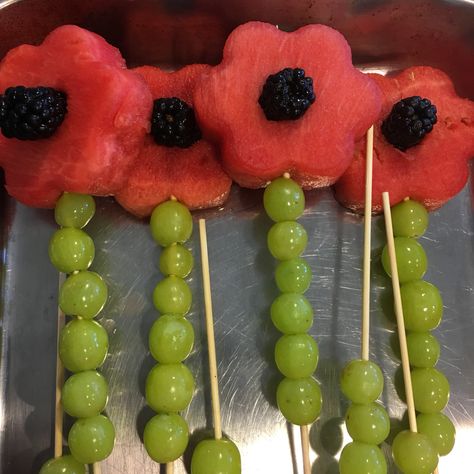 Flower Fruit Kabobs, Pink Fruit Kabobs, Cute Fruit Skewers, Flower Fruit Skewers, Grape Heart Skewers, Blackberry Cucumber Caprese Skewers, Pineapple Skewer, Fruit Sticks, Fruit Kebabs