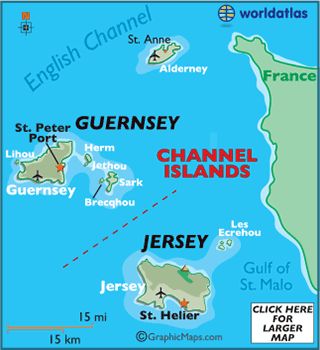 Map of Channel Islands - European Maps, Europe Maps Channel ... Channel Islands Uk, Guernsey Channel Islands, Guernsey Island, Jersey Channel Islands, Travel England, England Trip, Uk History, Island Map, Bmw Classic