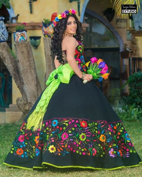 15 Dresses Quinceanera Mexican, Catrina Dress, Quinceanera Dresses Mexican, Vestido Charro, Xv Dresses, Angela Aguilar, Mexican Quinceanera, Mexican Quinceanera Dresses, Quince Dresses Mexican