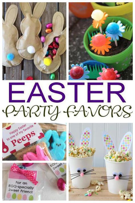 Need Easter Favor ideas? There are so many cool Easter party favor ideas from goodie bags to candy, these Easter party favor ideas are sure to be a hit with all the children. The kids will have a blast with any of these unique Easter party favors. Easy, fun ideas for treats that any boy Easter Class Party, Easter Party Crafts, Easter Party Treats, Outdoor Easter Party, Easter Party Activities, Easter Goodie Bags, Easter Party Ideas, Easter Theme Party, Easter Party Favors